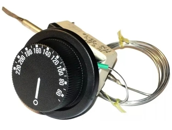 Termostato 50/220C Inox Spdt Bul 5X100