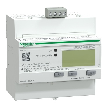 Medidor iEM3155 63 A Clase 1 MODBUS MID