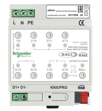 Gateway Dali Knx 1/16/64 Canales