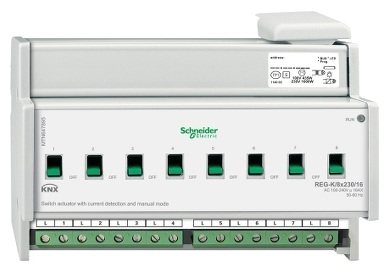 Actuador binario con de corriente 8 salidas